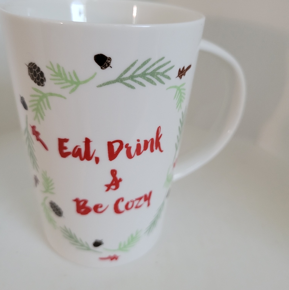 TAG-Eat, Drink and be cozy Mug